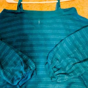 Free people off the shoulder knit sweater